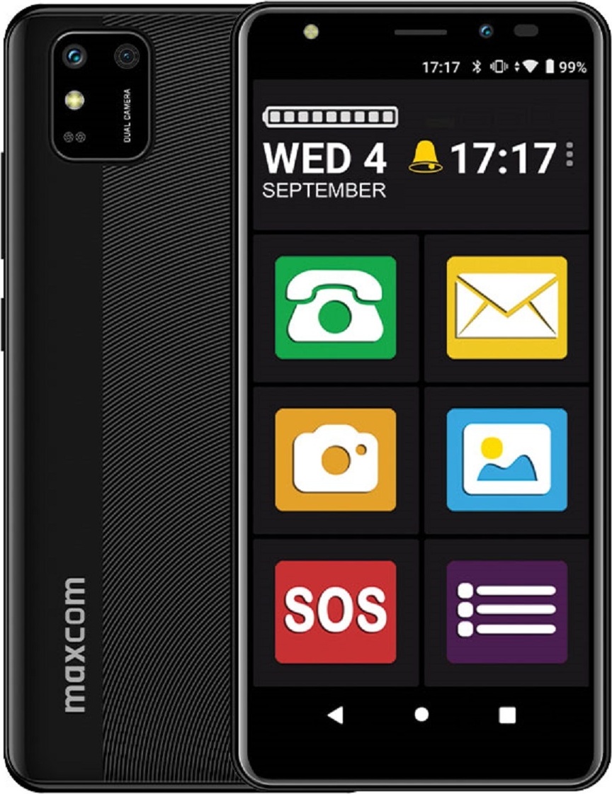 Maxcom senior smartphone mobilný telefón MS554 4G, 5,5'' displej, 2500 mAh batéria, 8 + 5 Mpx fotoaparát, Android 11, 2+32 GB pamäť