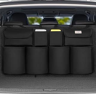 Akhan SURDOCA Kofferraum Organizer Upgrade-Version, Organizer Auto mit 8 Große, Kofferraum Organizer Klett, kofferraumtasche, Auto Zubehör Innenraum 174829233