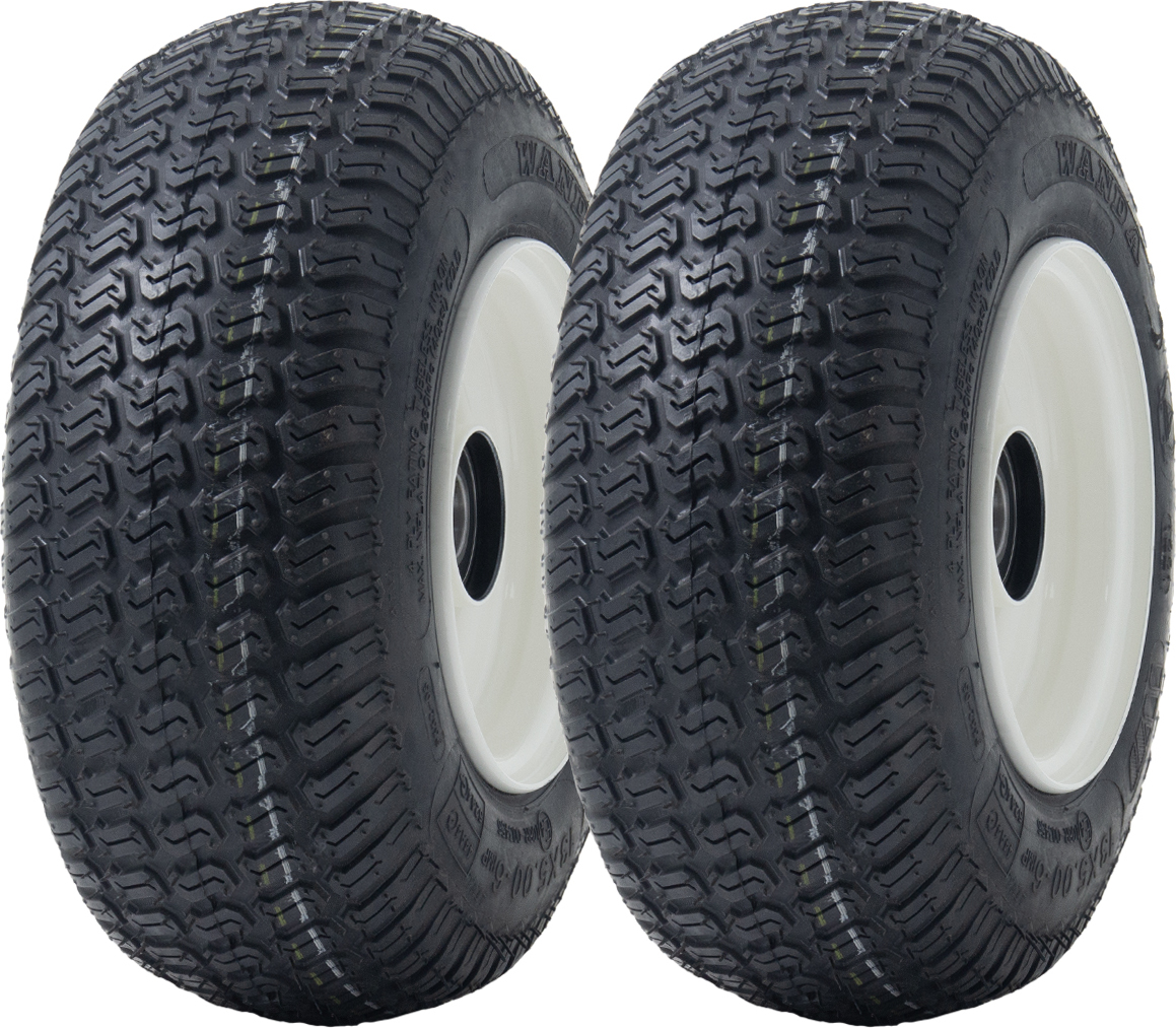 pneumatiky a disky na kosačky na trávu 13x5.00-6 Wanda P332, 25 mm 6205 ložiská (sada 2)