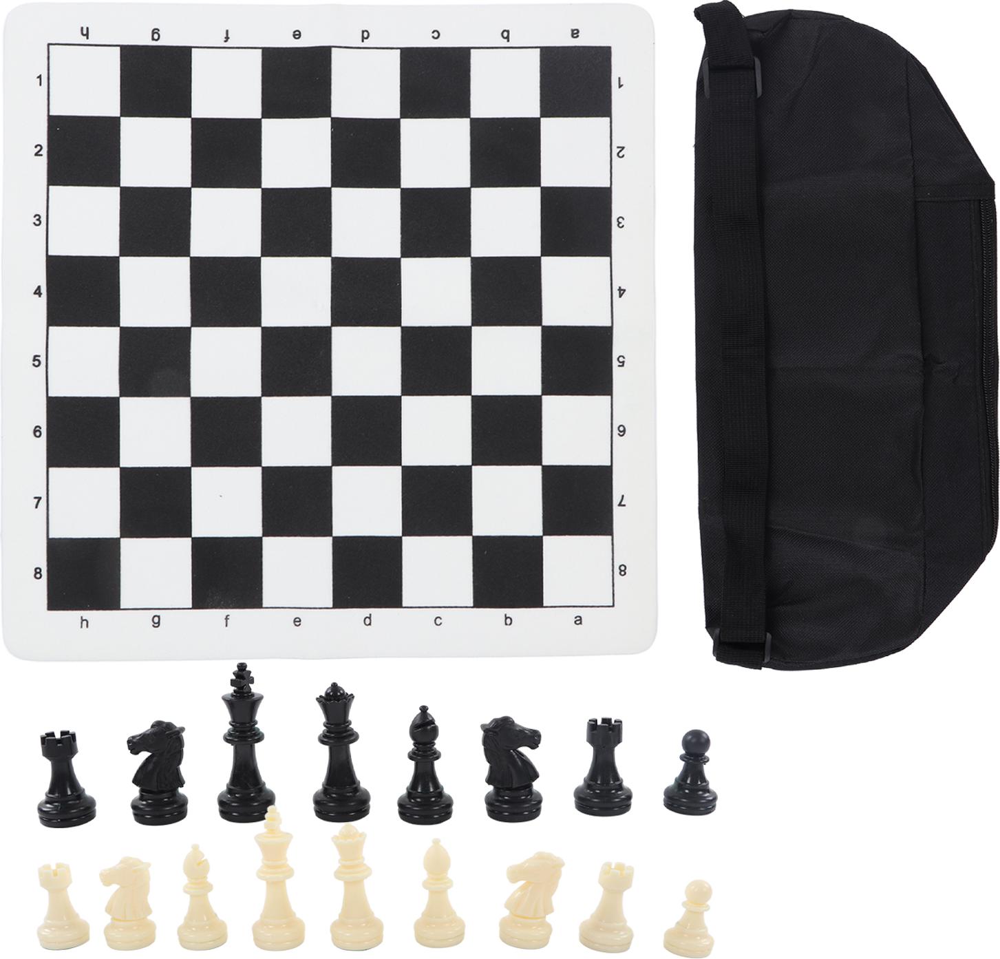 Meoiruery Schachspielbrett-Set, tragbares Reiseschachspiel-Set für Kinder, Erwachsene und Anfänger KAU-ED-LYS-PH-20260103-260