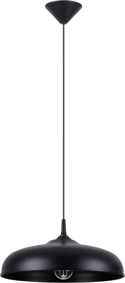 Pendelleuchte GINA Schwarz 1xE27 15W Stahl 74x38x38cm Sollux Lighting