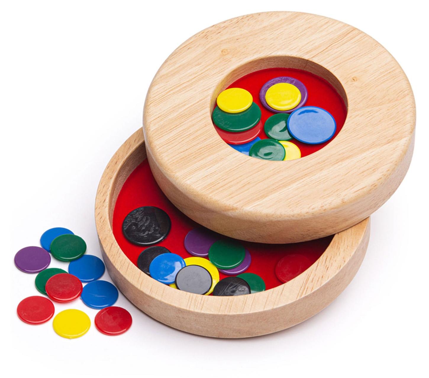 Bigjigs Toys Bigjigs Tiddly Winks Holz-Flohspiel BJ154