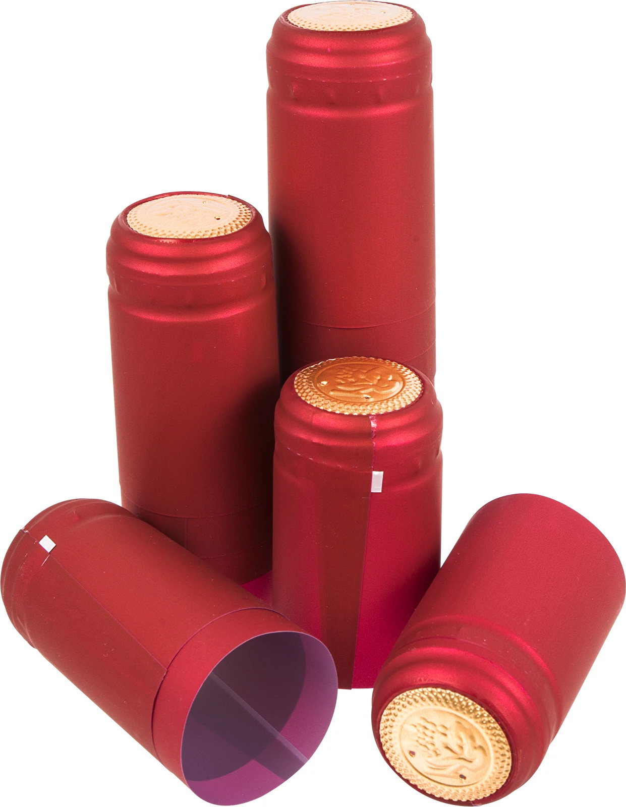 Alcofermbrew Schrumpfkapsel Rot x 500 Stück - Schrumpfkapseln Für Weinflaschen, Dekorative Thermokapseln Mit Abrissstreifen