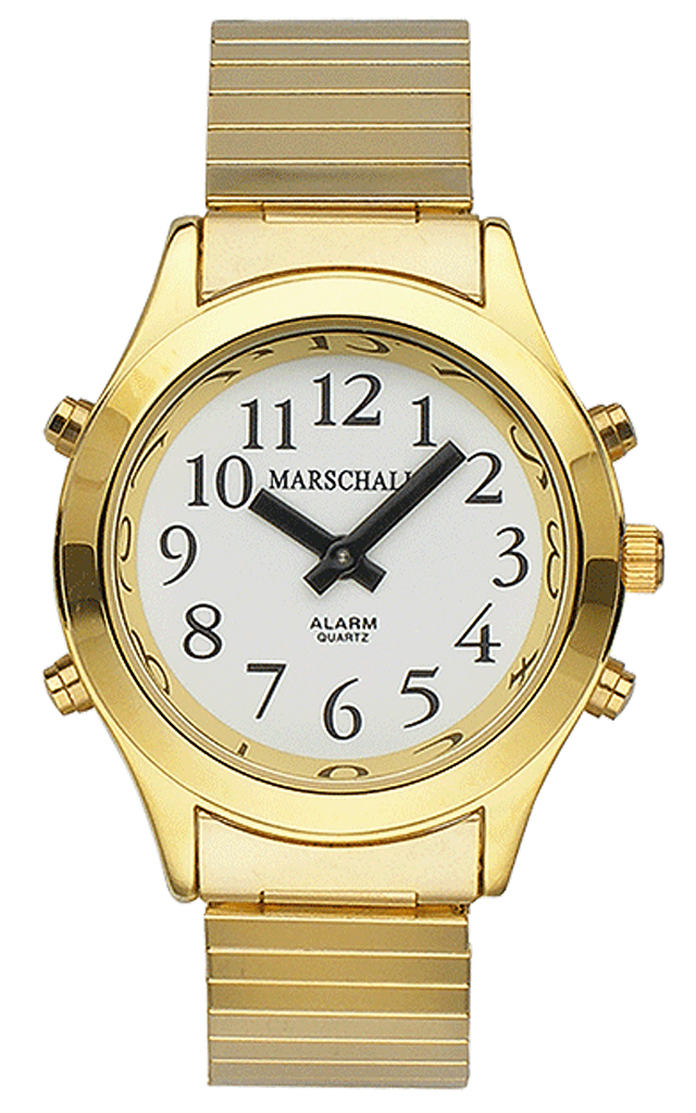 Marschall TALKING WATCH > Damenuhr Ø 34mm | Edelstahl > 3 Alarmtöne CEM-36918-Uhr