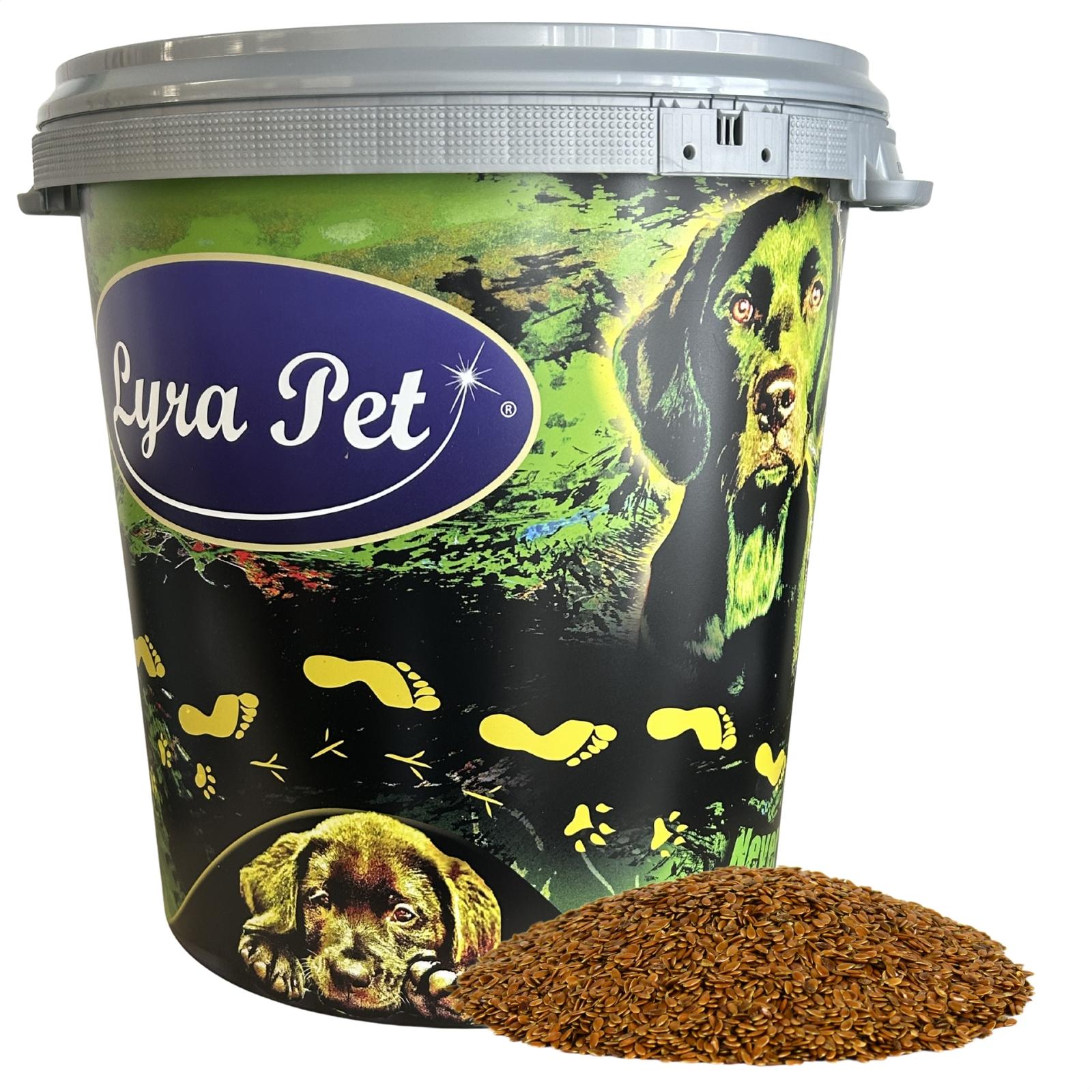 10 kg Lyra Pet® Leinsamen in 30 L Tonne 50513-001-Z1