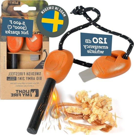 OEM Feuerstahl Set Magnesium mit Notfallpfeife Outdoor 2026