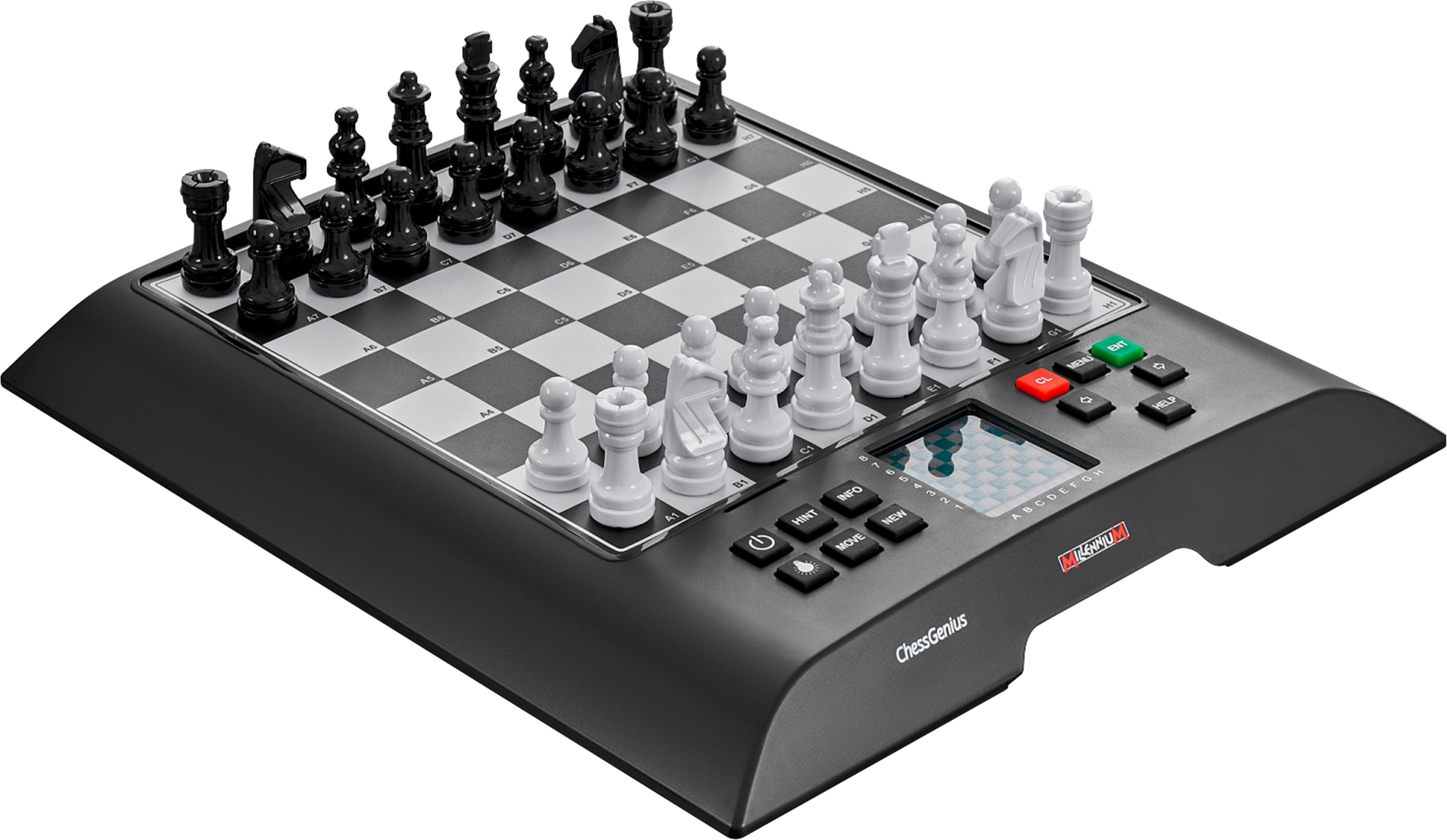 Millennium ChessGenius M810 - Schachcomputer über 2000 Elo-Stärke - 20x20 cm Spielbrett, Menü in 7 Sprachen