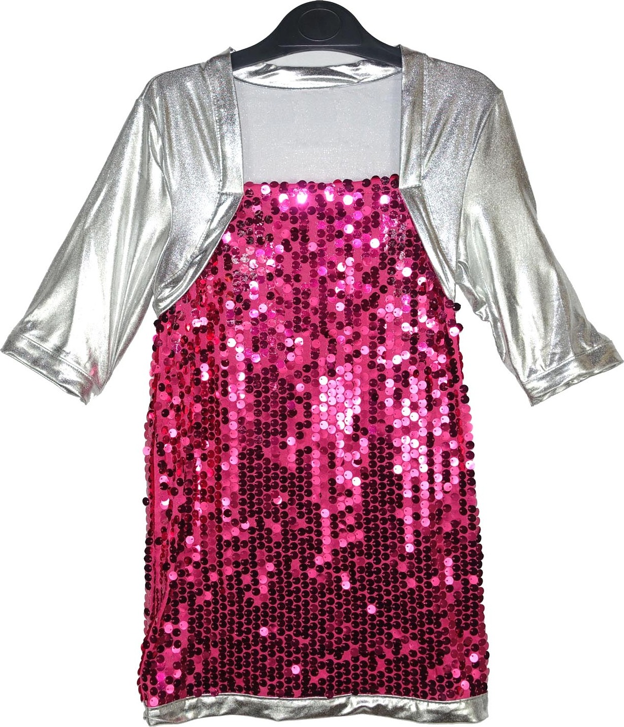 Kinder Pailletten Kleid / Rubies Gr.128 / 116052 (B)