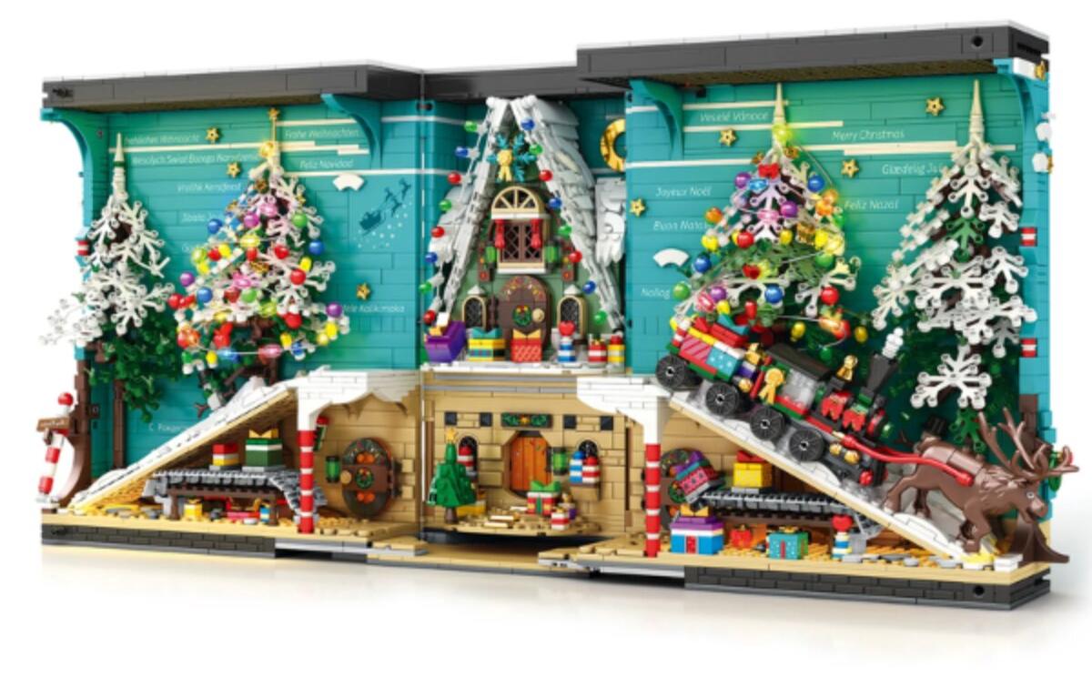 Reobrix 66033 Weihnachtsbuch Klemmbaustein Displaymodell 3260 Teile ab 14 RBX-147