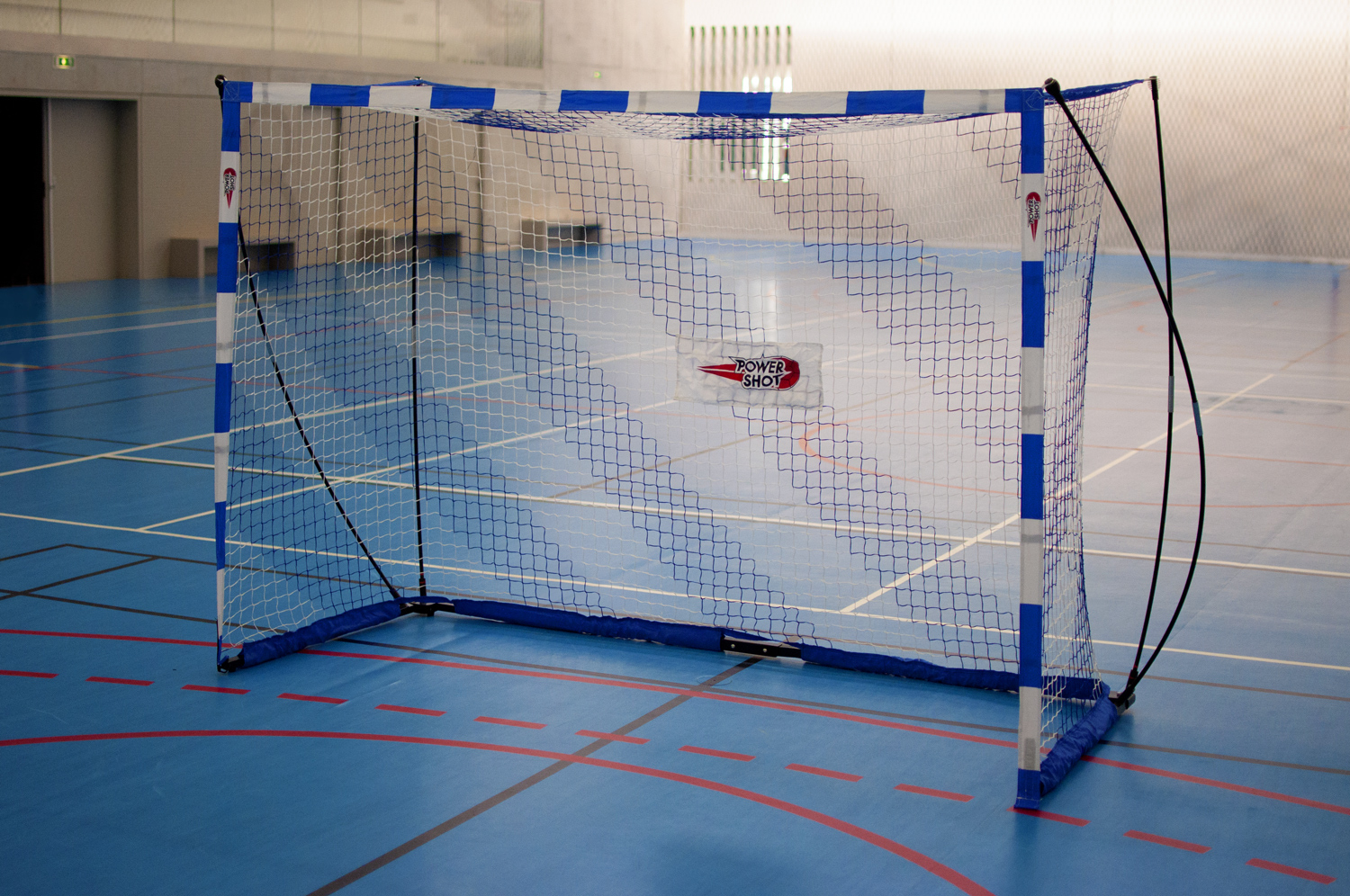 QuickFire Handballtor 2,4 x 1,7m - 100 % WETTERFEST - schneller Aufbau - Inkl. Transporttasche