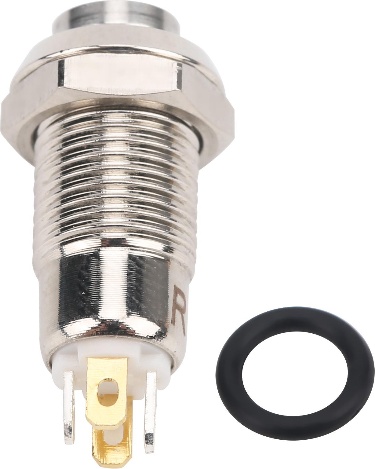 TWO TREES 8 mm Momentaner Drucktaster, wasserdichter Drucktaster-Startschalter mit Leuchte, 3 V, wei?