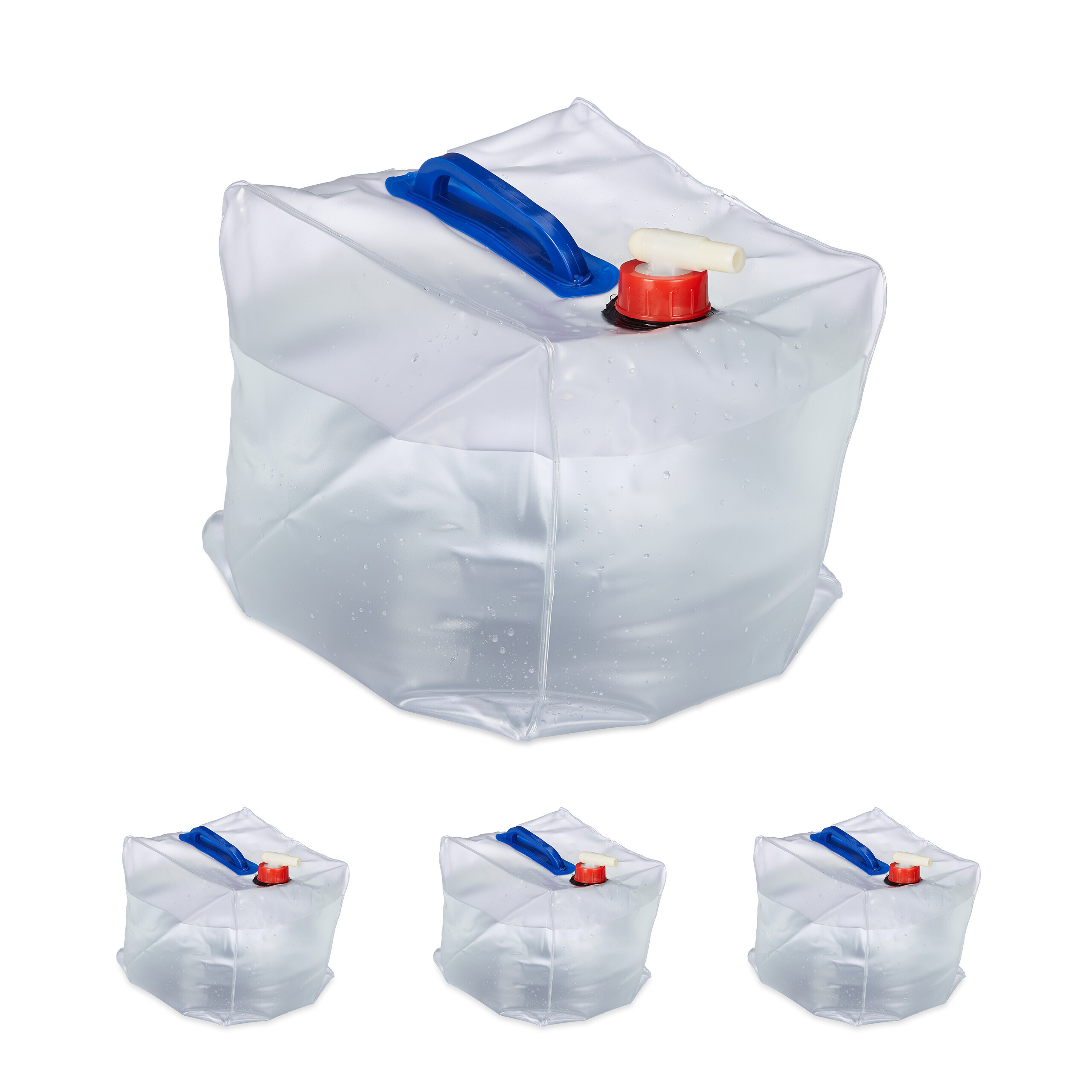 Faltbarer Wasserbehälter 5L/10L/15L mit Deckel Flexibler
