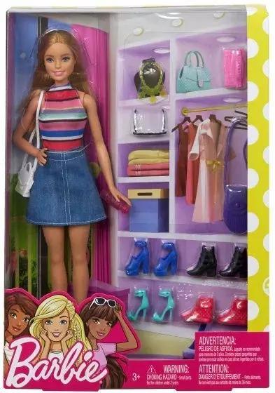 Barbie Lalka Barbie z garderob FVJ42 MATTEL