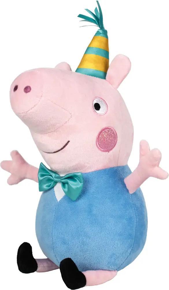 Schmidt Spiele Peppa Pig, Schorsch Wutz Party, 38 cm 42830