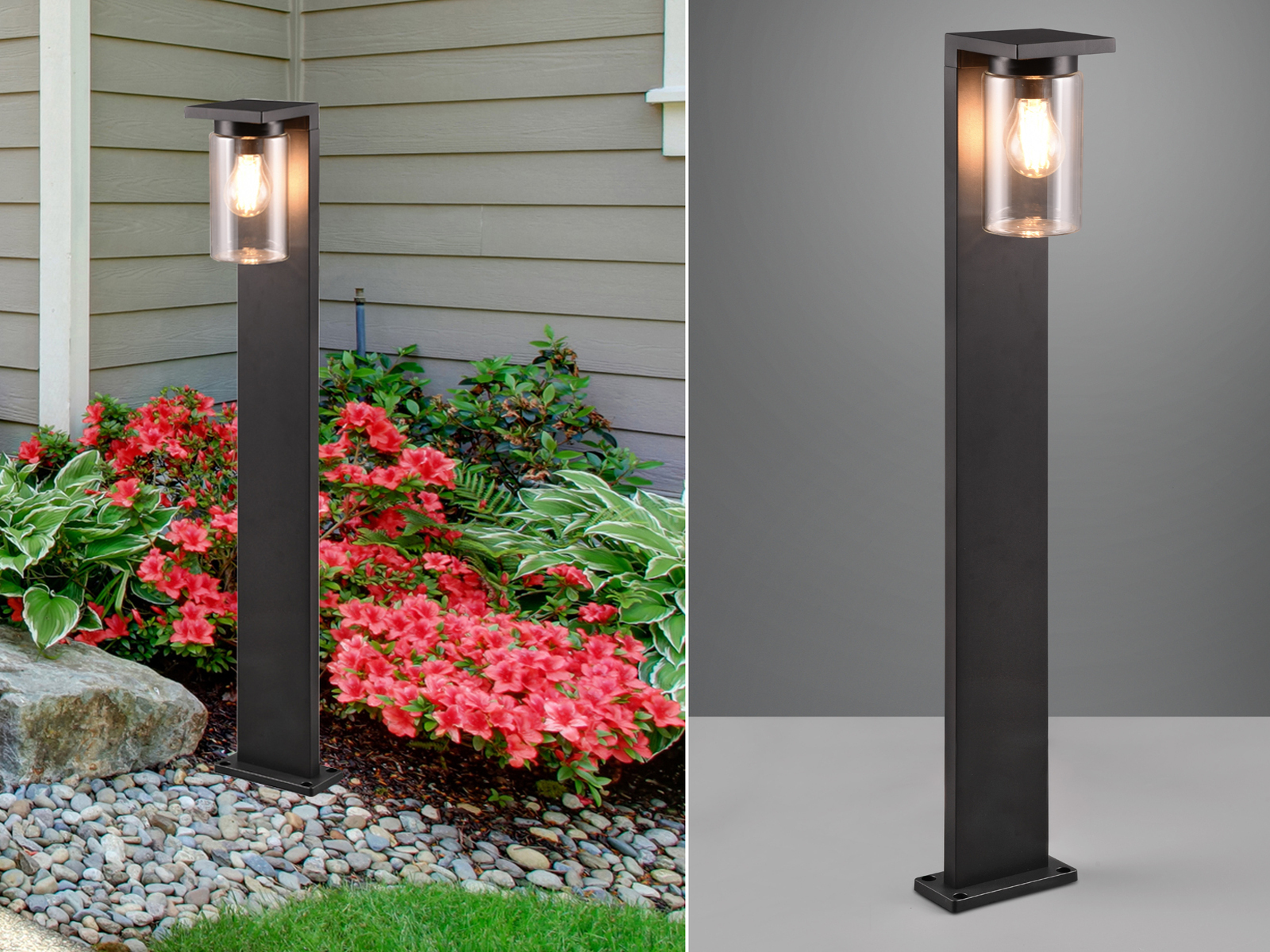 Meine Wunschleuchte LED Wegeleuchte Außenleuchte Landhausstil zur Wegbeleuchtung & Gartenbeleuchtung 41166LM132