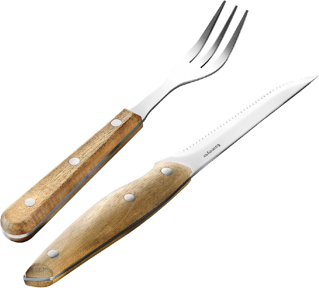 Esmeyer Steakbesteck Buffalo, natur/silber, 4-teilig (1 Set) EKS105715