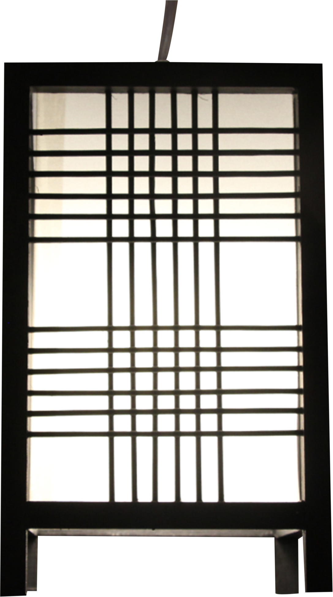 Fine Asianliving Japanische Lampe Shoji Schwarz Ushiku B15xT15xH25cm Japanische Lampen Japanische Hängelampen Japanische Pendellampen Deckenleuchten Japanische Stehlampen shoji-lampen Japanische Wandlampen Wandleuchte beleuchtung