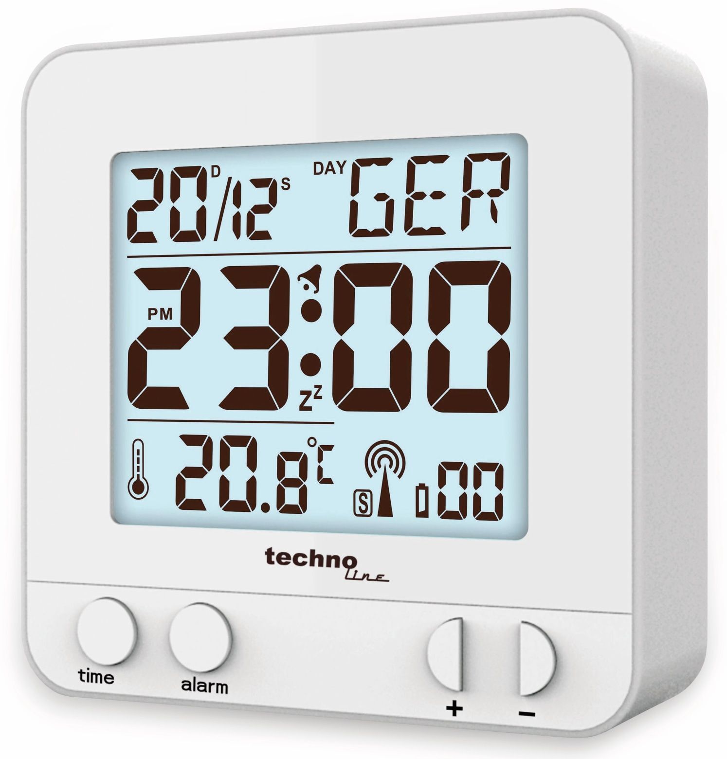 Technoline WT 235, Digitaler Wecker, Silber, °C, AAA, 80 mm, 80 mm
