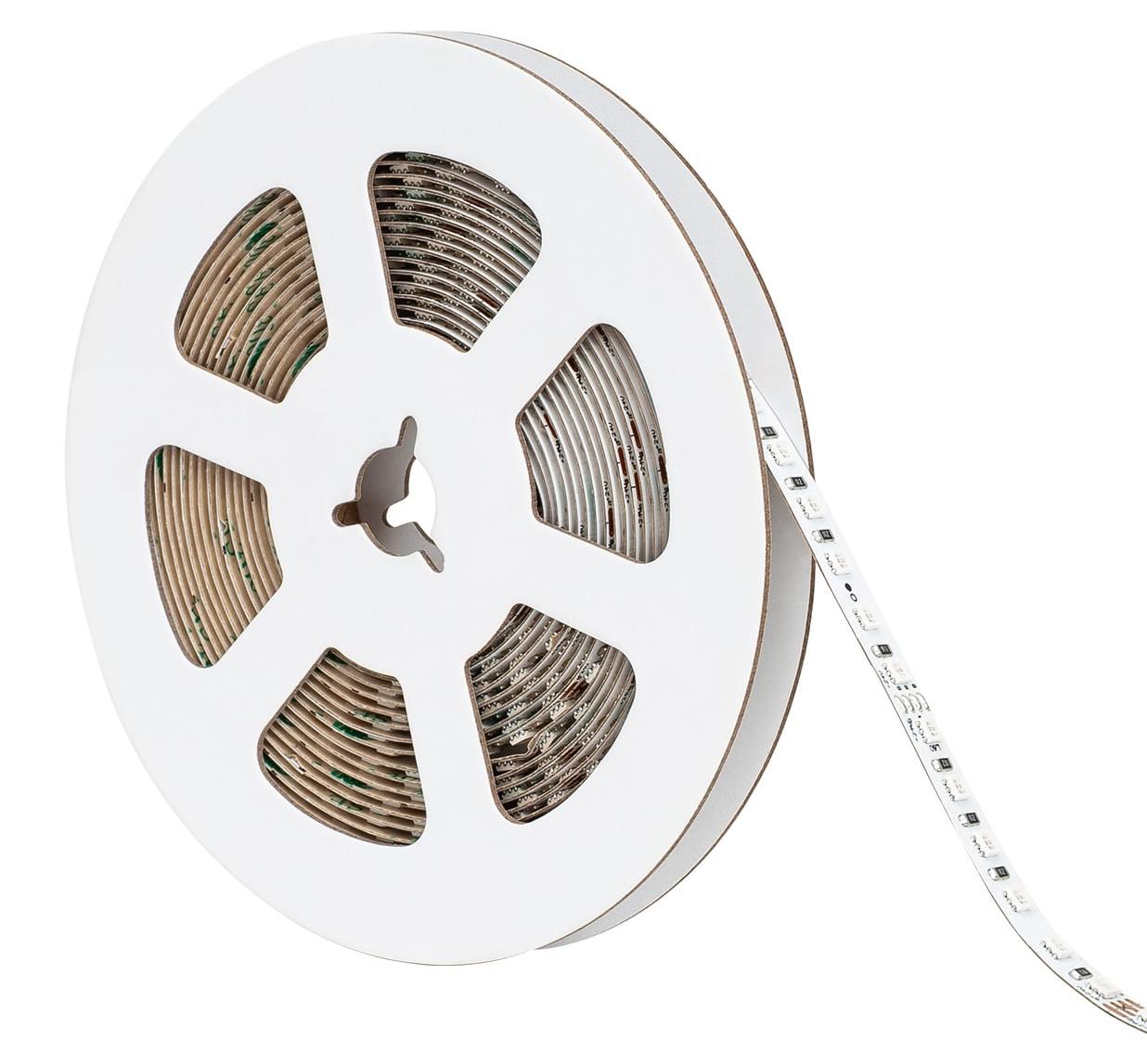 LEDKIA LED-Streifen 24V RGB SMD 120 LED/m 5m 9W/m Breite 8mm Schnitt 5cm IP20 RGB