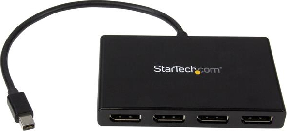 StarTech.com Rozbočovač Mini DisplayPort na DP pre viac monitorov - 4-portový rozbočovač MST - Rozdeľovač videa StarTech.com