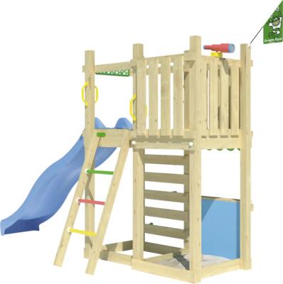 Spielhaus mit Stelzen Jungle Gym 358 x 132 cm Holz braun