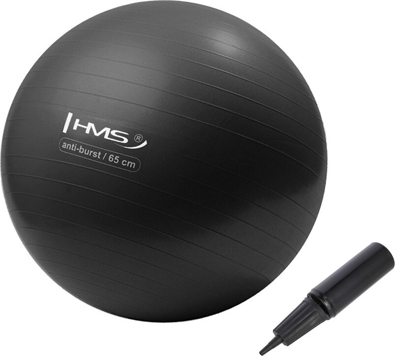 Gymnastikball HMS YB02 65 cm schwarz