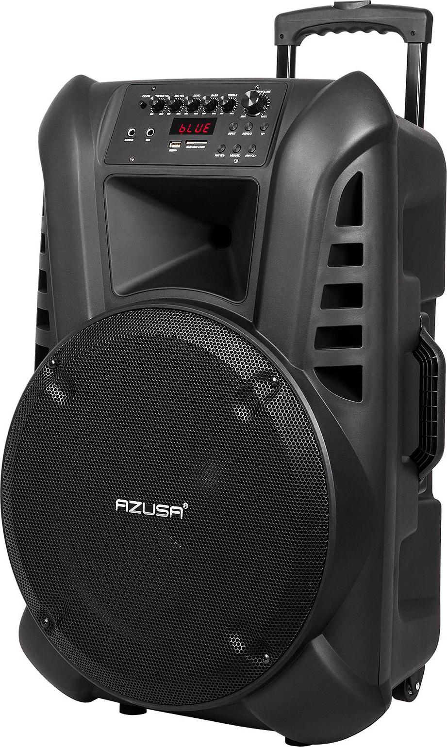 Azusa MIK0134 Bluetooth reproduktor, 2 mikrofóny, diaľkové ovládanie, 120 W, čierny