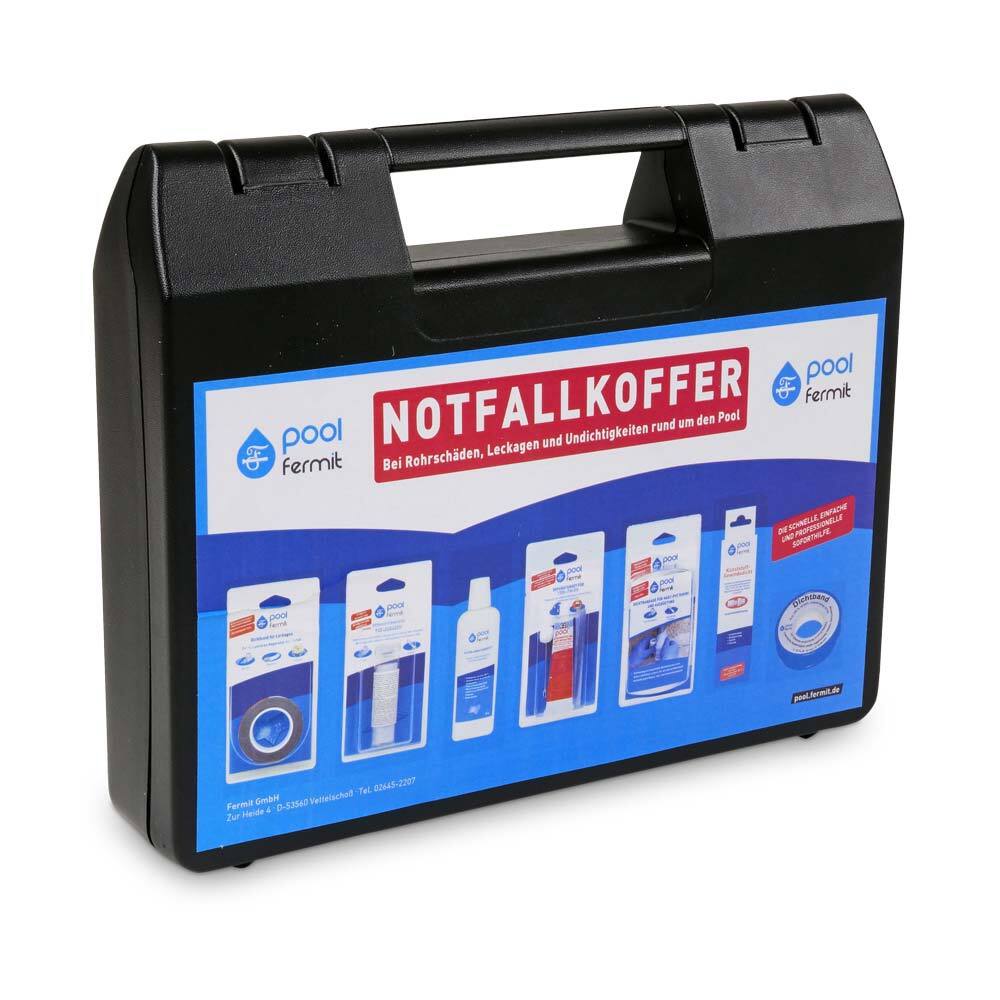 pool fermit Pool Reparaturset 7-teilig für Leckagen, Risse, Rohrschäden, unter Wasser, bis 20 bar PF-9132