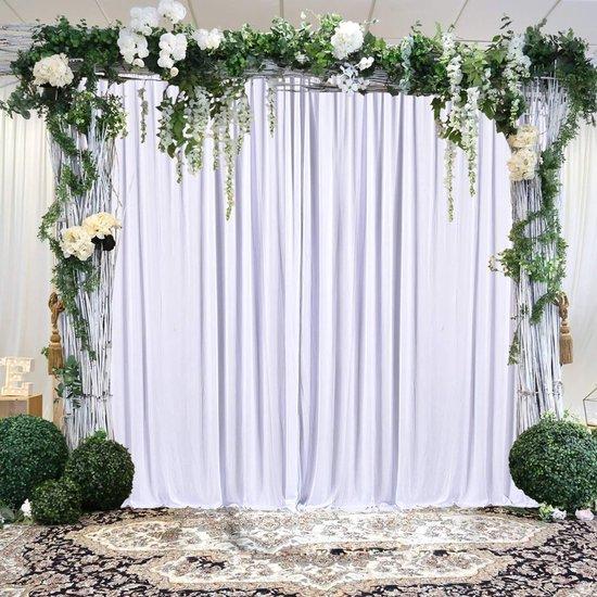 OEM Weißes 2x2 Meter Wandgardinen-Set für Feiern, Hochzeiten, Geburtstage, Fotografie 2026