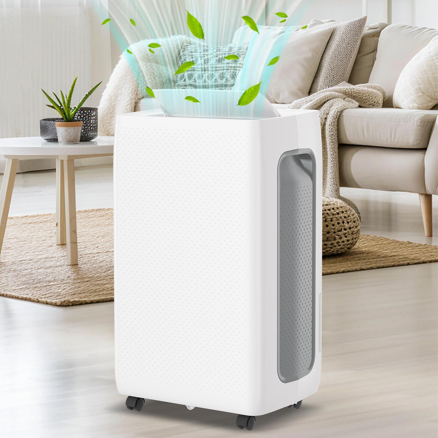 Hebitod Luftentfeuchter 26L/Tag bis 30, Entfeuchter inkl. 4.5L Wassertank, automatisch Entleerung, 24H Timer, Überlaufschutz, 43dB, Dehumidifier RL-HG9351-1-KRyh