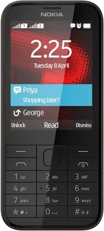 Nokia 225 Black Black RM-1012 Mobilný telefón s jedným tlačidlom Sim