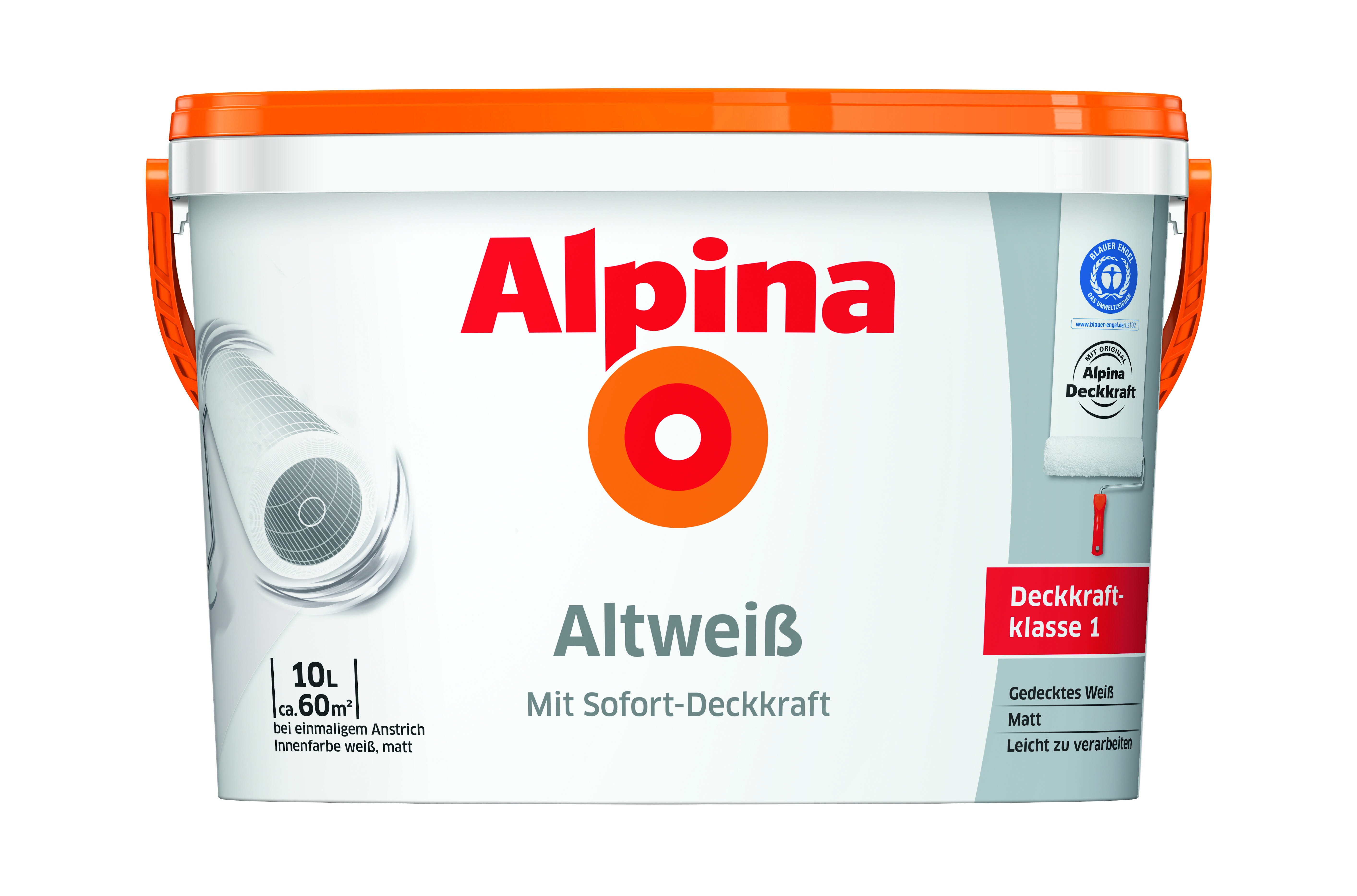 Alpina Wandfarbe Altweiß 10 Liter matt 942448