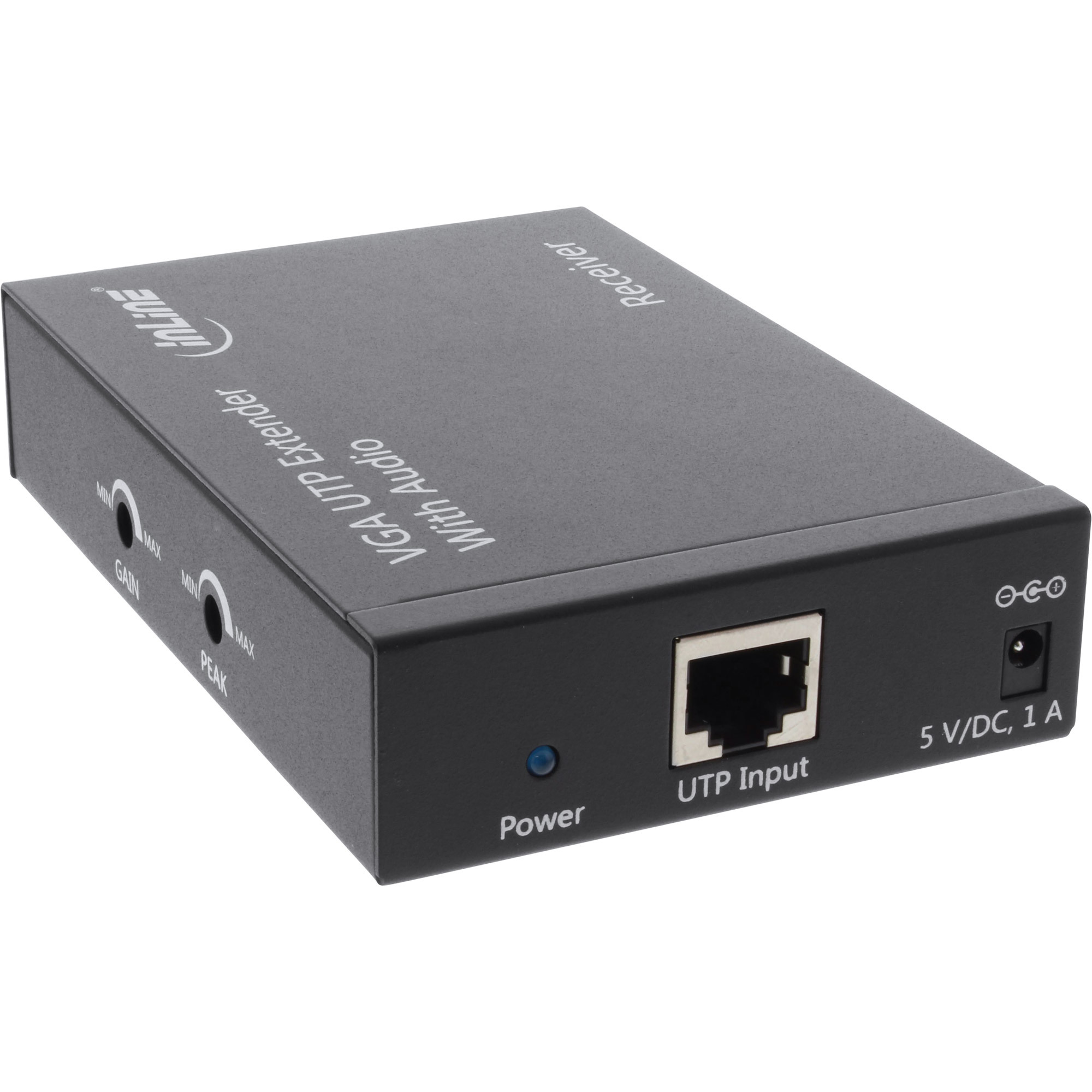 InLine® VGA Extender/Empfänger über UTP, mit Audio, bis 300m 65016E