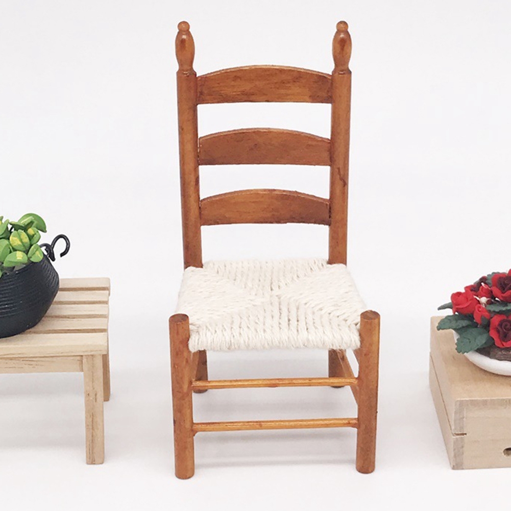 Cocosity Mini Puppenhaus Stuhl, Puppenhaus Stuhl, 1:12 Stuhl, 1:12 Puppenhaus Stuhl, 1: 12 Mini Stuhl