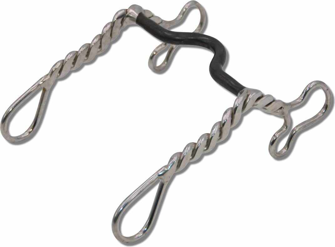 Amesbichler Reitsport Western Bit Bit Westernbit Westerngebiss mit gedrehten Shanks, 12,5 cm