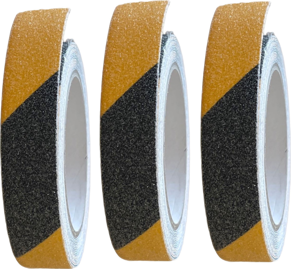 Vago-Tools Klebeband Antirutschband Gripband 25mmx5m Antirutschstreifen schwarz-gelb 3 St. 365-25-5x3_hv
