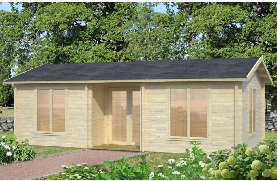Palmako Ferienhaus Anna 26,8 + 1,9 m² - 70 mm