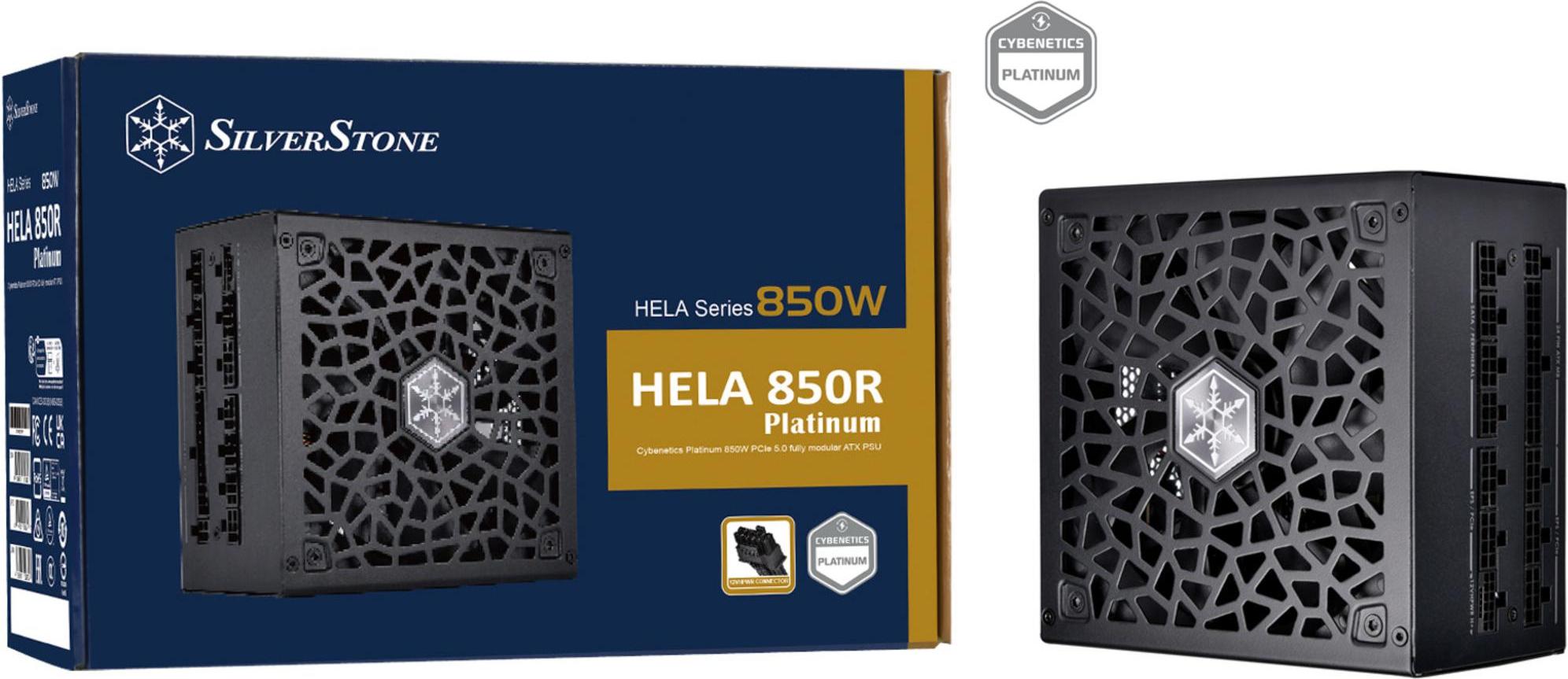 Silverstone HELA 850R Platinum, 850 W, 90 -264 V, 47 - 63 Hz, Aktiv, 120 W, 849,6 W SST-HA850R-PM