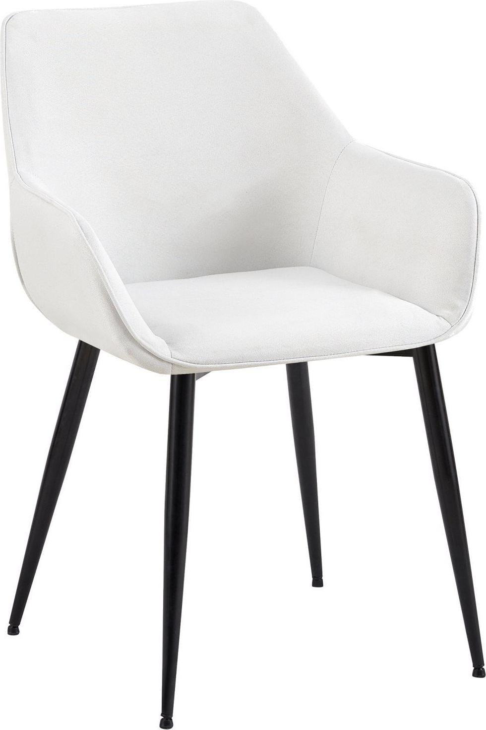 BellaFurn Esszimmerstuhl – bequemer Luxus – stabiles Metallgestell | Farbe: Creme | Material: Staub 322714