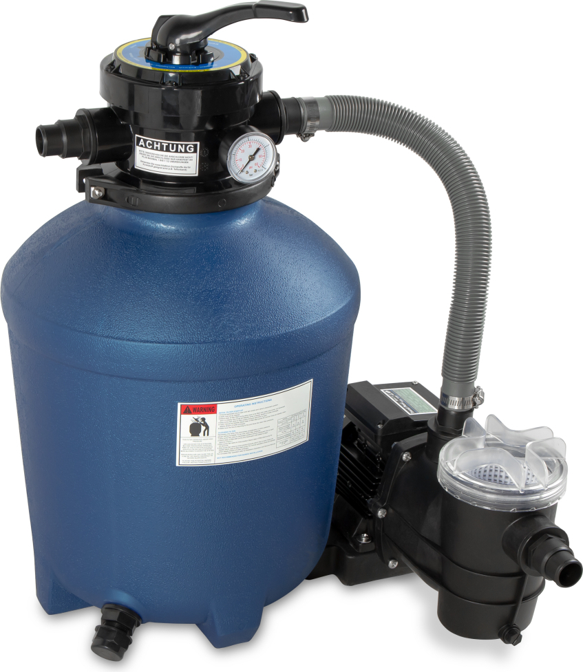 Trend Pool Filteranlage Trend Top Ø 380 mm | Blau | 10,5 m³/h Pumpe | ohne Filtermedium
