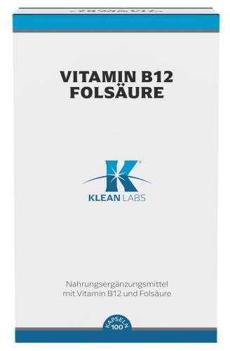 Supplementa GmbH Vitamin B12+Folsäure Klean Labs Kapseln 100 St 09745440