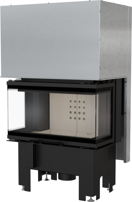 Inteligentný oceľový krb KRATKI NBC 680/280 7 kW Ø 160 Lift-up MSK