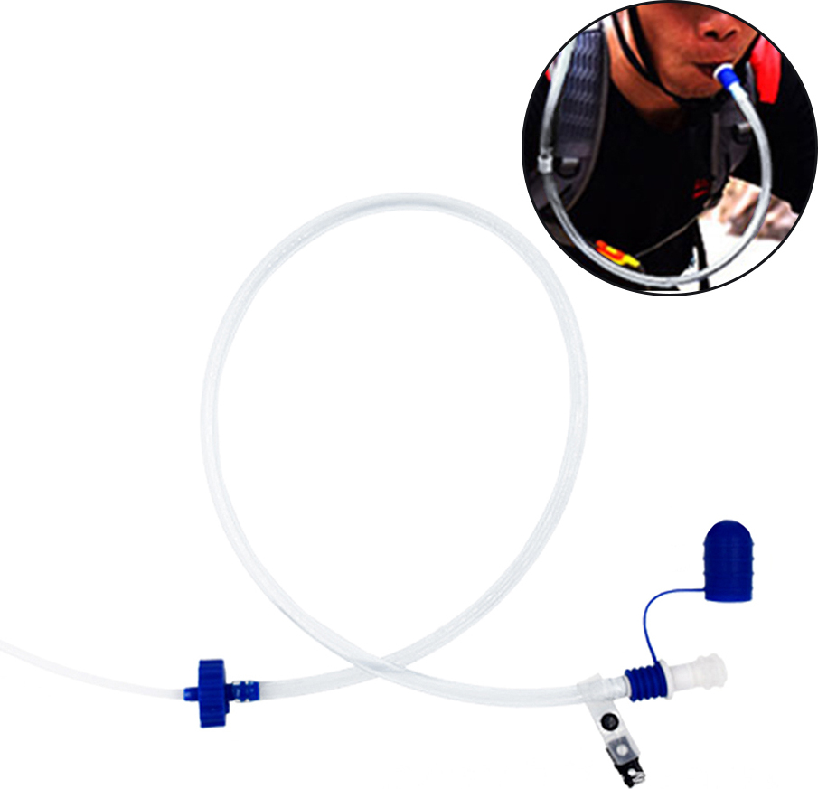 Lixada Outdoor-Rucksack-Wasserflaschen-Trinkschlauch mit zwei Adaptern, Trinksystem, Trinkschlauch-Set, geeignet zum Radfahren, Wandern, Camping