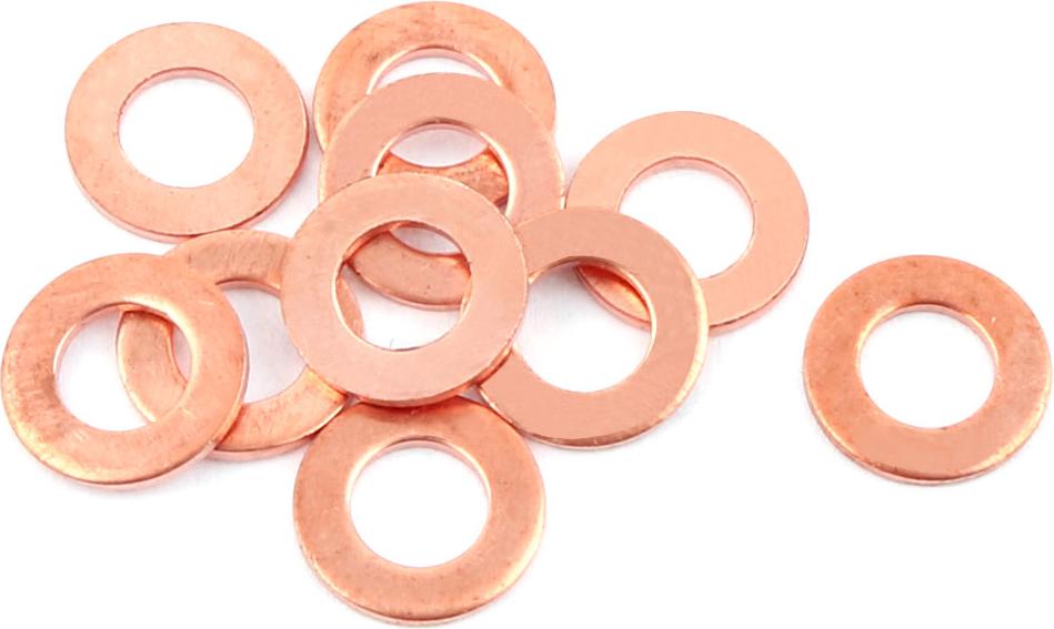 F FIERCE CYCLE 10Stk 6mm x 12mm x 1mm Flach Ring Kupfer Zerquetschen Scheibe Dichtung Befestigung de a16072700ux0561