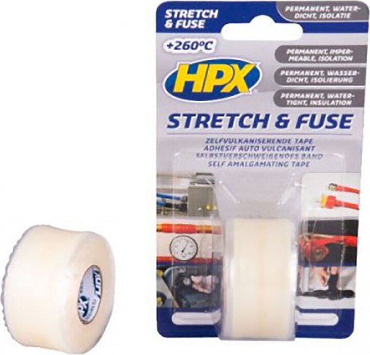 HPX Stretch & Fuse selbstverschweißendes Band – transparent, 25 mm x 3 m HPXSI2503