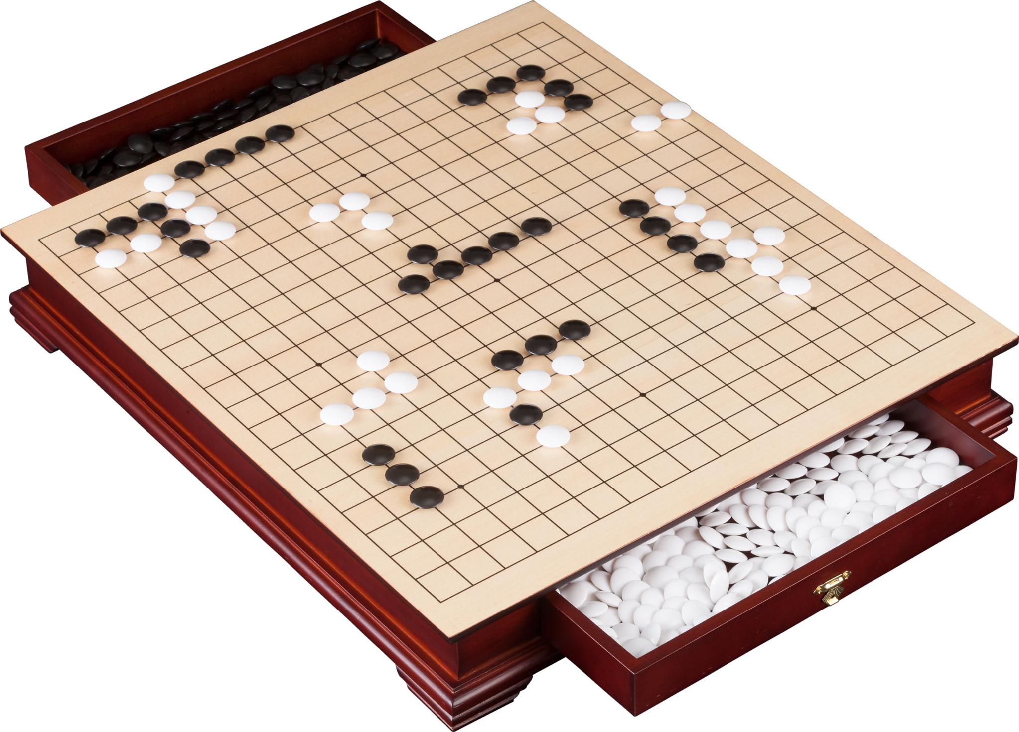 Philos Go & Go Bang Spieltisch - Brettspiel mit Spielsteinen 21mm PHI-3227