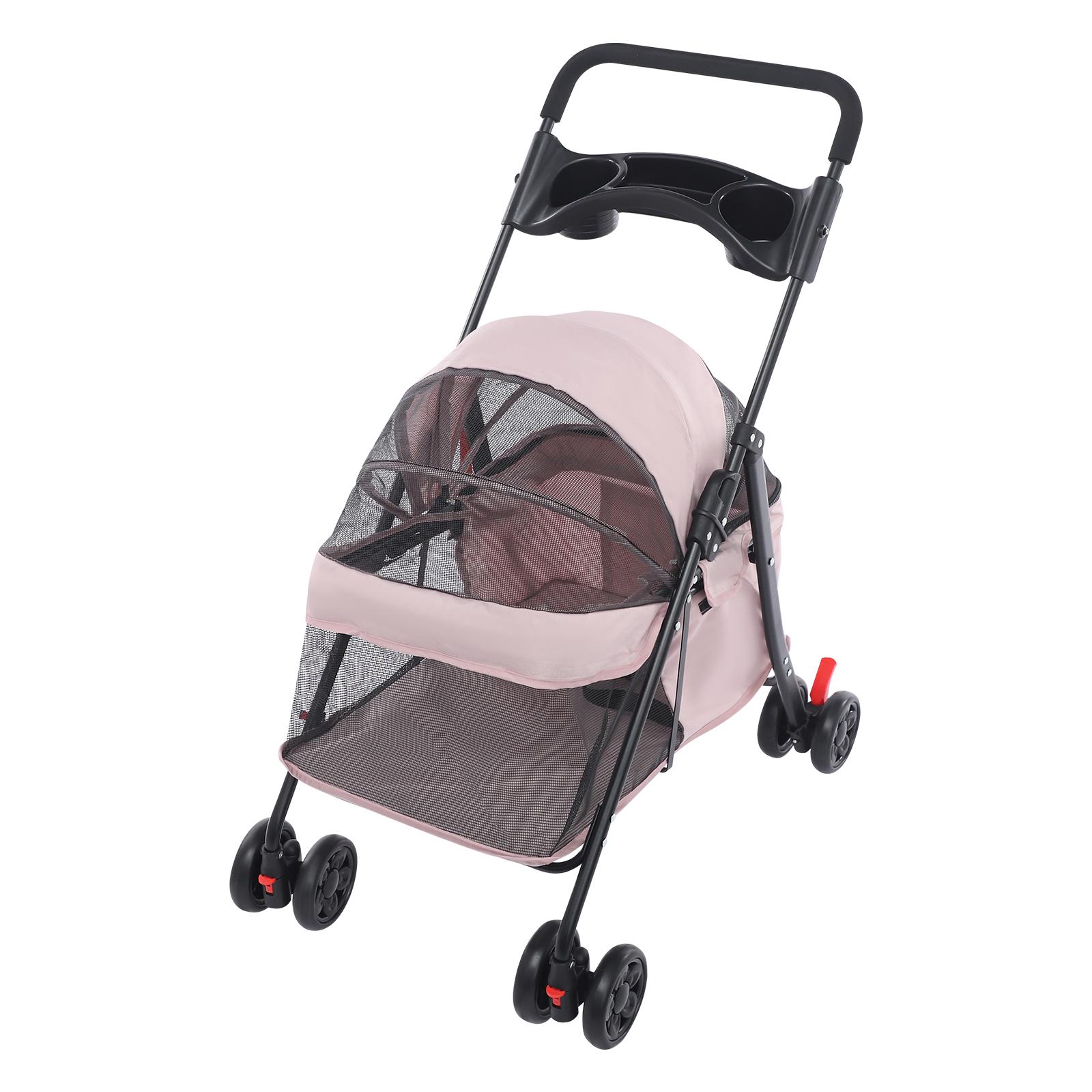 easybuy Haustierwagen für kleine bis mittelgroße Hunde und Katzen faltbar Haustier Reisewagen max 18kg 151541