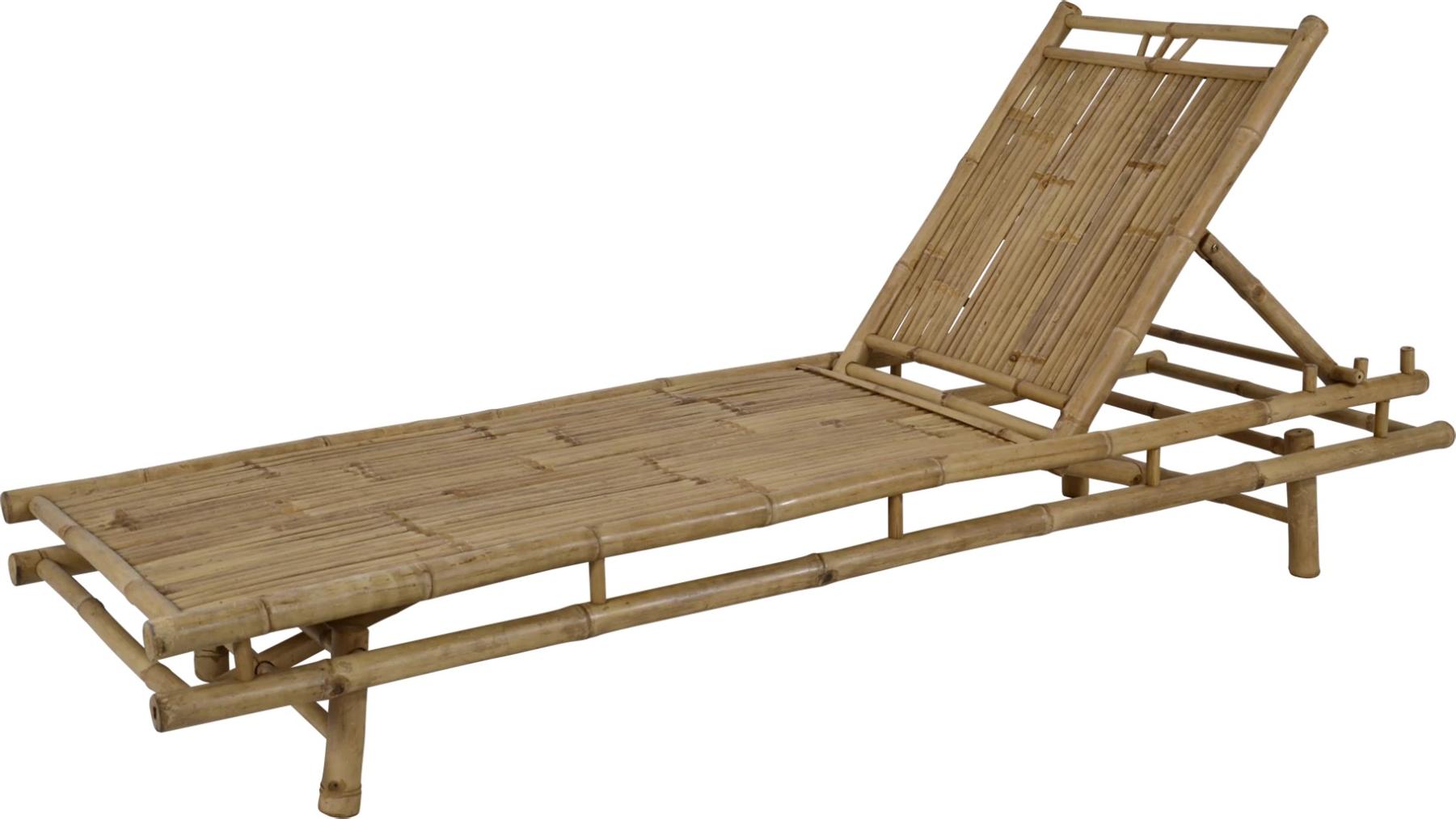 Sonnenliege - Bambus - 200x70x30 cm - Max. 130 kg