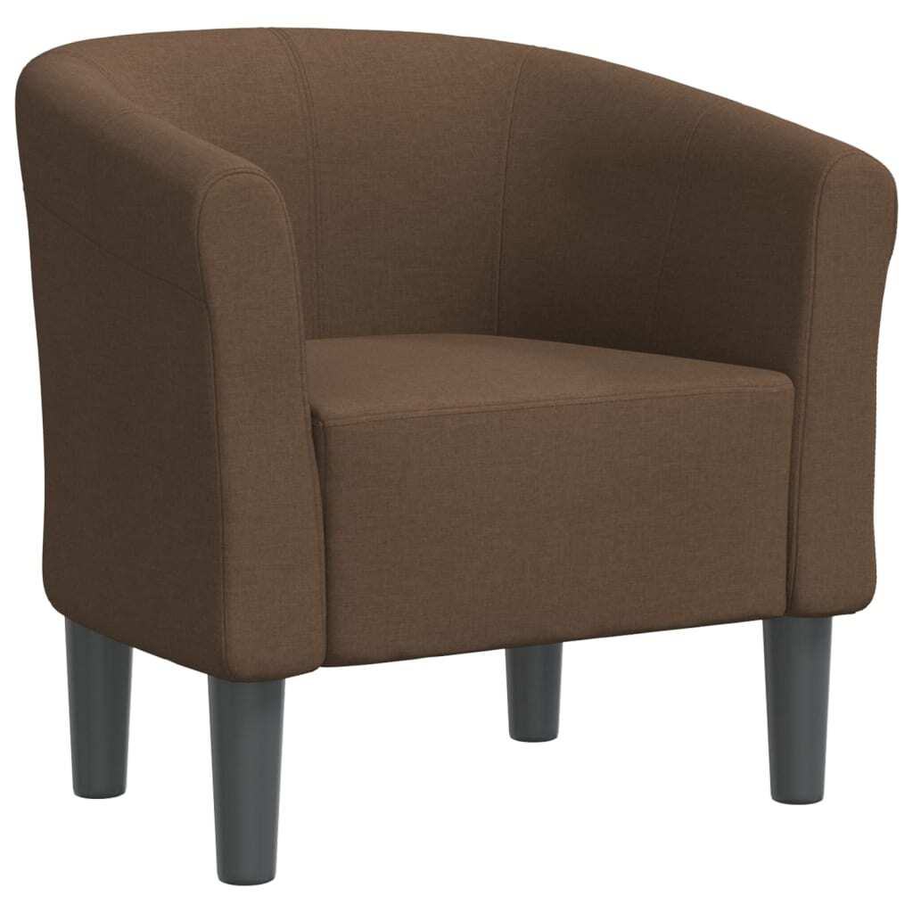 vidaXL Clubsessel Braun Stoff 356428