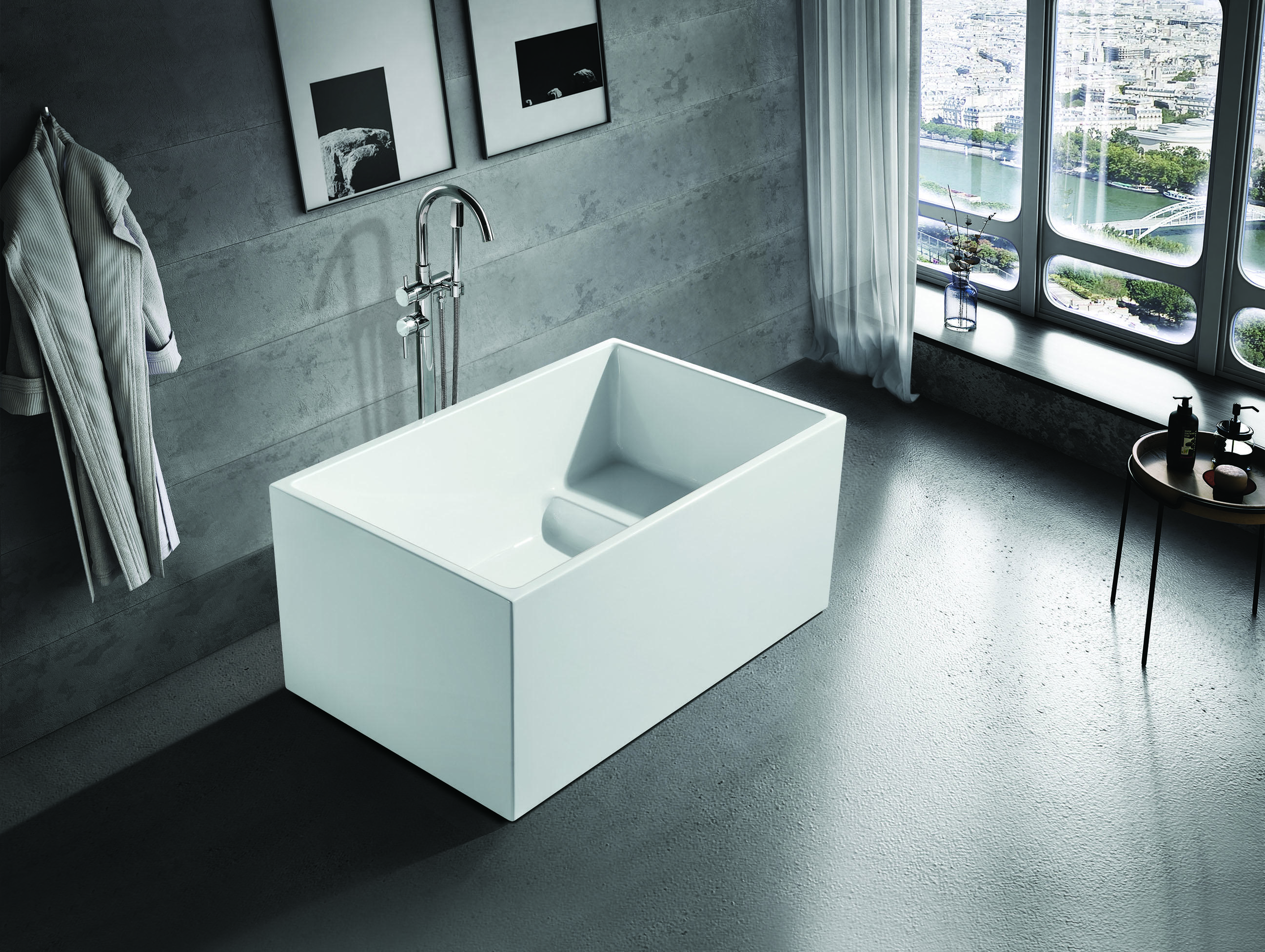 AEA Kleine Badewann 110x75 Wann Bad Acryl Badewanne Wanne Weiß Badewannen